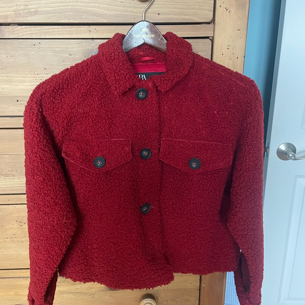 Red Sherpa  jacket